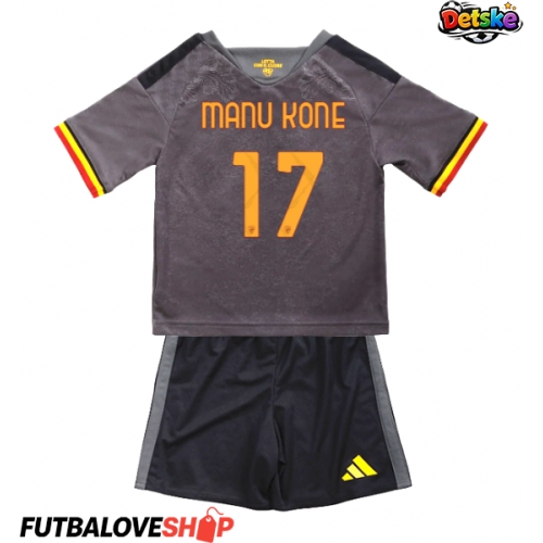 Dres AS Roma Manu Kone #17 Tretina pre deti 2026-27 Krátky Rukáv (+ trenírky)